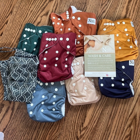 Other - Noras Nursery New Cloth Diapers- 10-35lbs